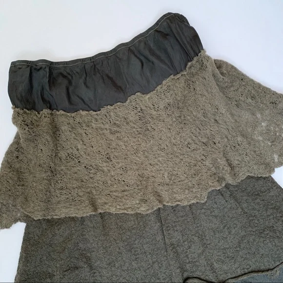 ✖️SOLD✖️Robin Kaplan 100% Silk Boho Tiered Skirt - Picture 5 of 9